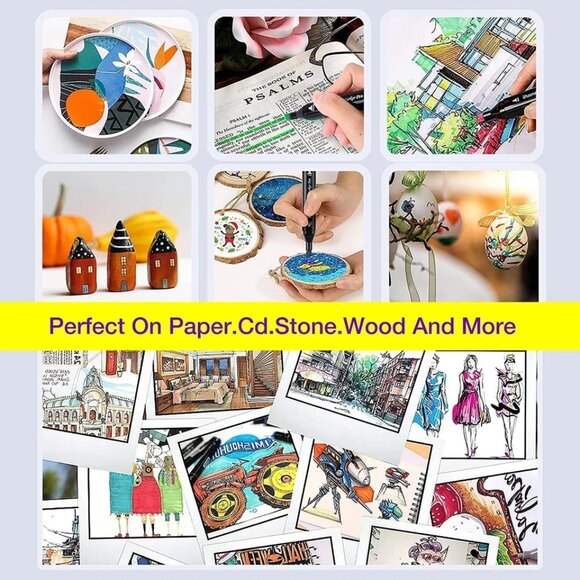80 Colors Alcohol Markers Set – Dual Tip Art Markers for Drawing & Coloring - Picture 7 of 9
